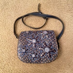 Patricia Nash navy blue crossbody purse